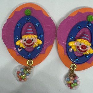 Clown Earrings